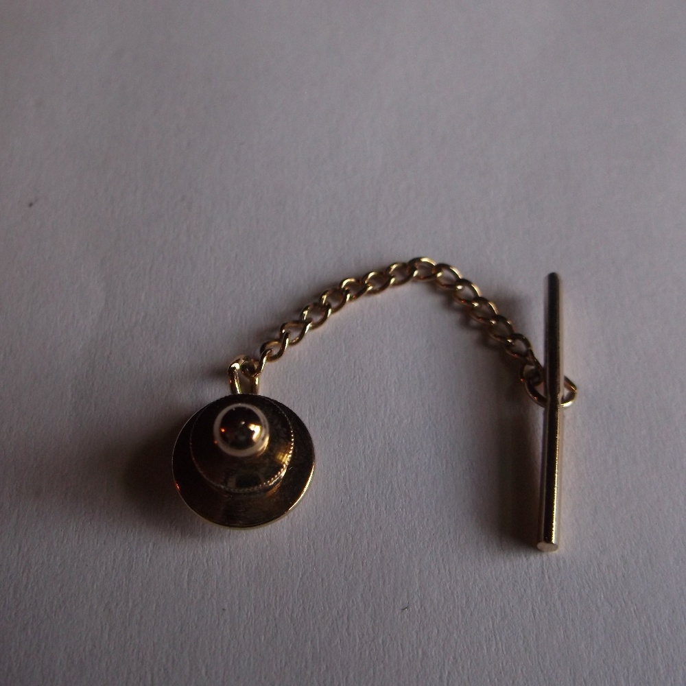 Vintage Men's Gold Ball Tie Tack